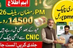 pmrrp.nitb.gov.pk Rs.14,500 PM Ramzan Relief Package 2026 Eligibility Check